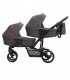 Bebetto42 For Twins Lj195 White/Graphite/Black Frame Travel System 2in1 / 3in1 / 4in1
