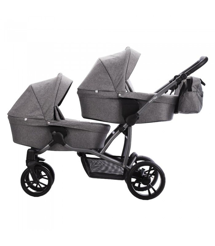 Bebetto42 For Twins Lj195 White/Graphite/Black Frame Travel System 2in1 / 3in1 / 4in1