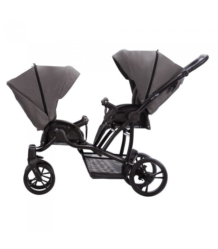 Bebetto42 For Twins Lj195 White/Graphite/Black Frame Travel System 2in1 / 3in1 / 4in1