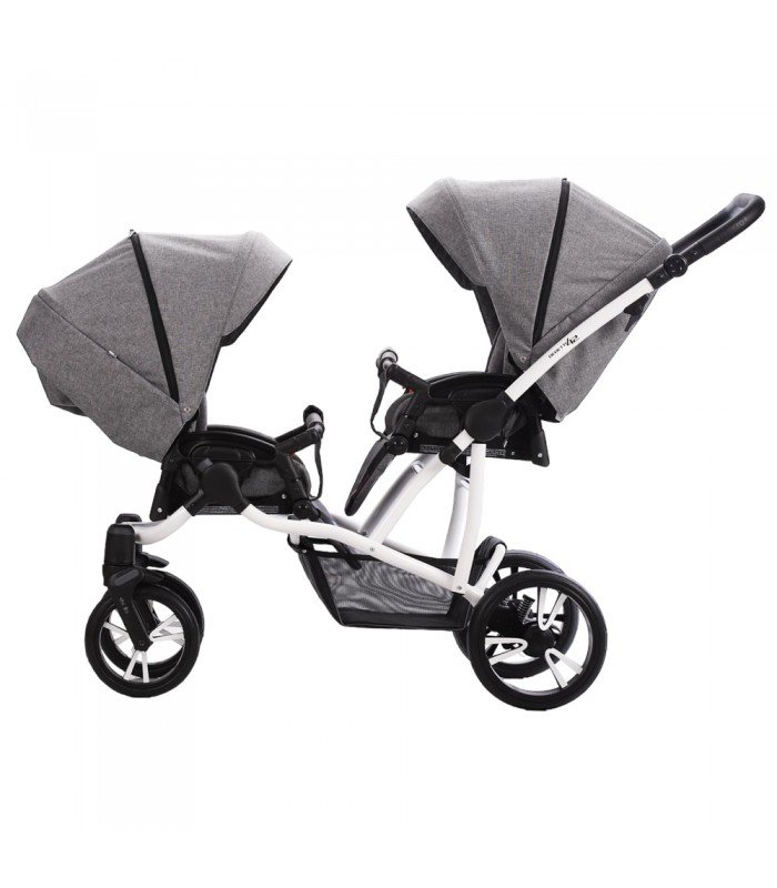 Bebetto42 For Twins Lj195 White/Graphite/Black Frame Travel System 2in1 / 3in1 / 4in1
