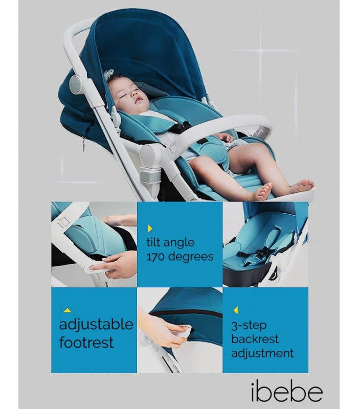 Ibebe ISTOP Eco Leather IS46 Travel System 2in1 / 3in1 / 4in1