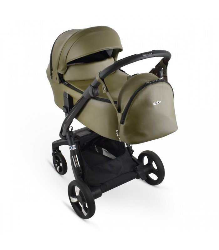 Ibebe ISTOP IS38 Khaki Eco Leather GLOSS Travel System 2in1 / 3in1 / 4in1