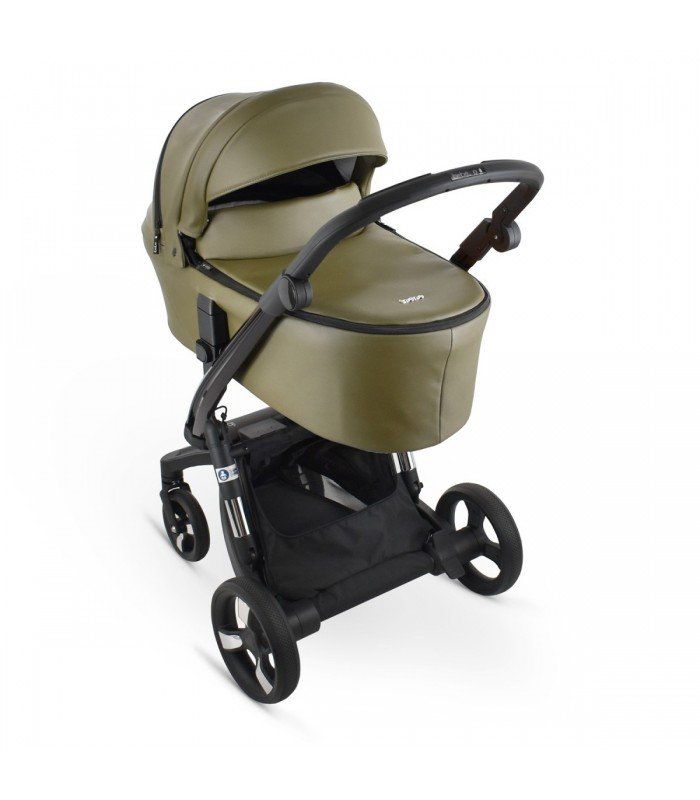 Ibebe ISTOP IS38 Khaki Eco Leather GLOSS Travel System 2in1 / 3in1 / 4in1