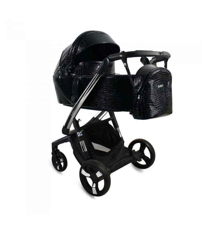 Ibebe ISTOP Eco Leather IS25 Black CHROM Travel System 2in1 / 3in1 / 4in1