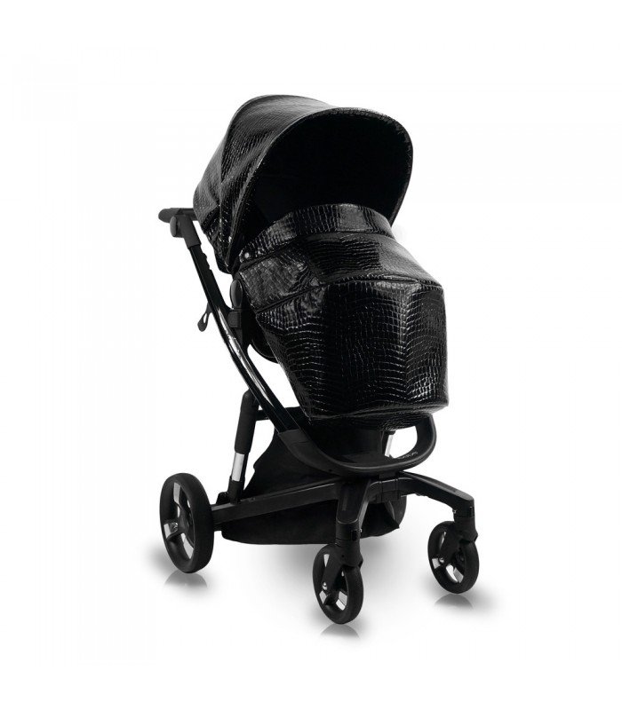 Ibebe ISTOP Eco Leather IS26 Black GLOSS Travel System 2in1 / 3in1 / 4in1