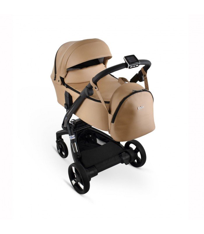 Ibebe ISTOP&DRIVE Dark Beige Eco Leather Travel System 2in1 / 3in1 / 4in1