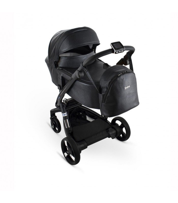 Ibebe ISTOP&DRIVE Black Shine Eco Leather Travel System 2in1 / 3in1 / 4in1