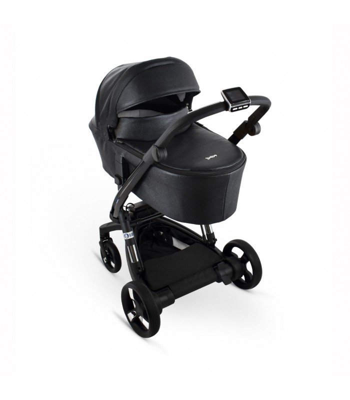 Ibebe ISTOP&DRIVE Black Shine Eco Leather Travel System 2in1 / 3in1 / 4in1