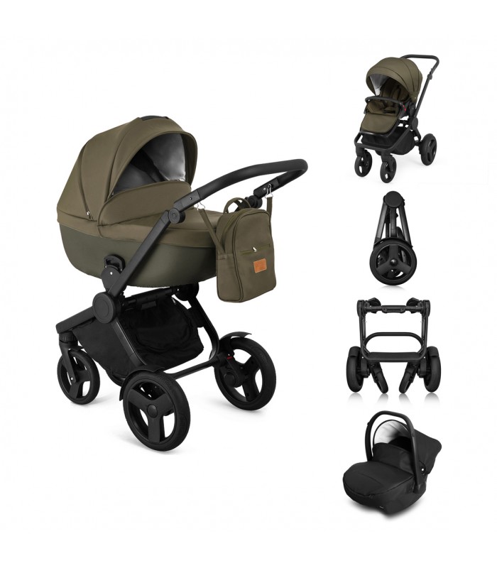 Qumes Flow 3in1 Eco-Leather Travel System QFL.PERLATO Green