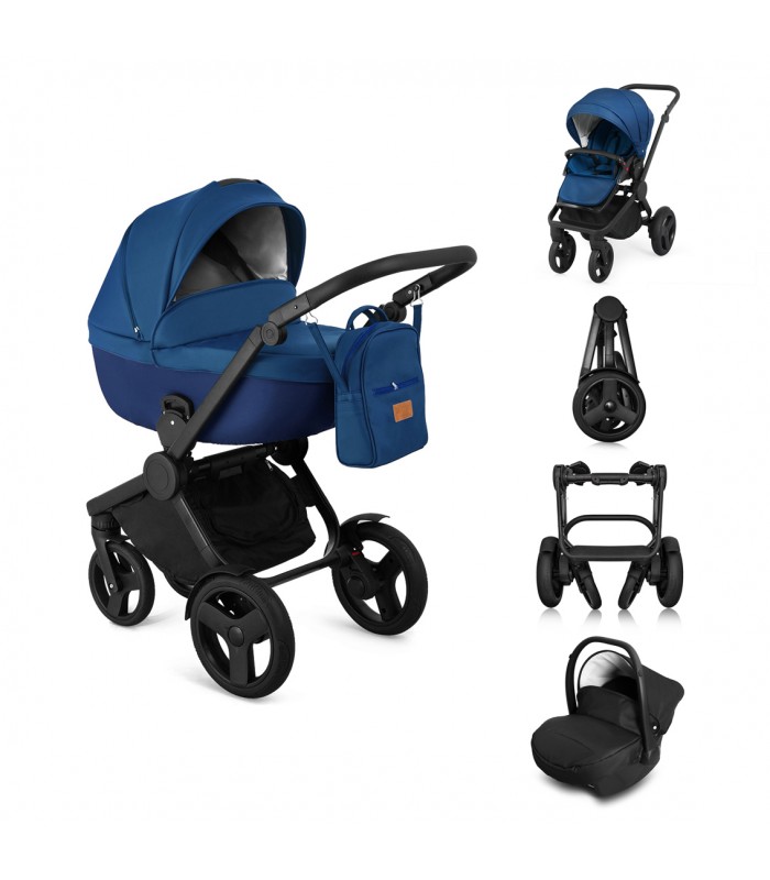 Qumes Flow 3in1 Eco-Leather Travel System QFL.COBALT Blue