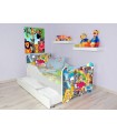 Children Bed PRINCESS 2 Single Bed For Girls Kids with mattress 140x70 cm + drawer + pillow