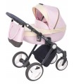 Lugo L03 Pink-Gold-Black Fabric Travel System 2in1 / 3in1 / 4in1