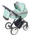 Lugo L04 Mint-Grey-Black Fabric Travel System 2in1 / 3in1 / 4in1