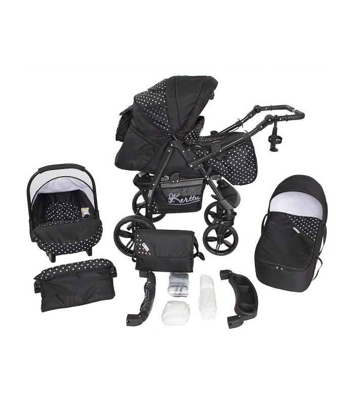 Twist 40 Black-White-Dots Fabric Travel System 2in1 / 3in1