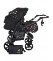 Twist 43 Black-Color-Dots Fabric Travel System 2in1 / 3in1
