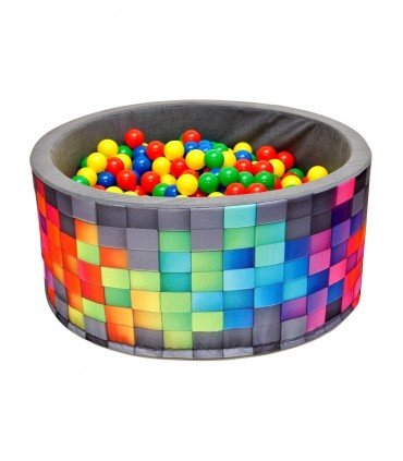 Piscine à balles pour enfants FUN Grey-Tiles