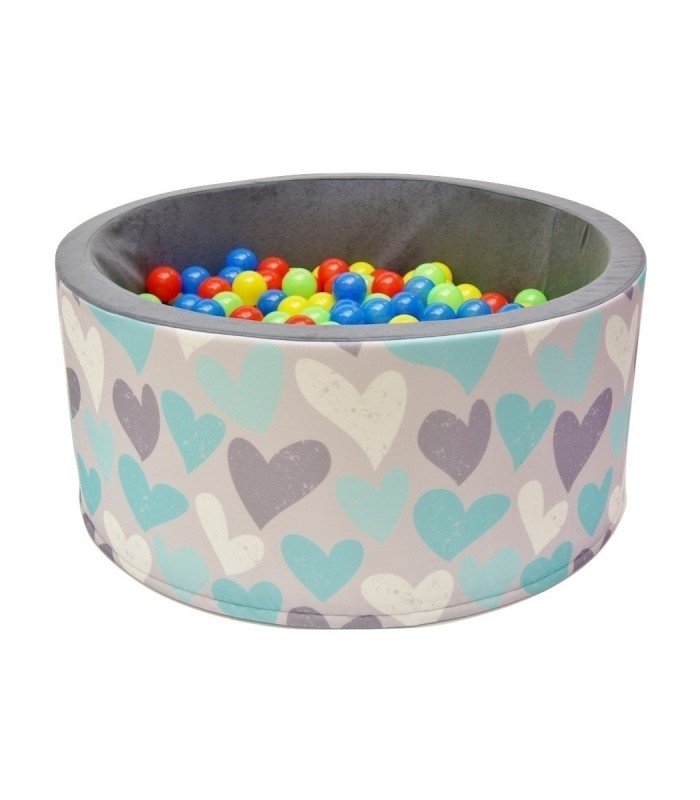 Kinderball Pool FUN Grey-Hearts