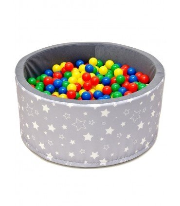 Kinderball Pool FUN Grey-Stars