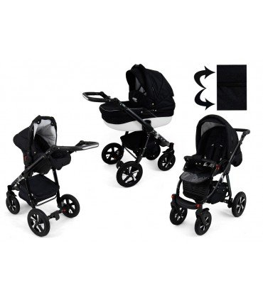 Nexxo N8 Schwarzer Rahmen Reisesysteme 2in1 / 3in1 / 4in1
