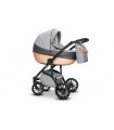 Mau 03 Gold-Grey Kunstleder + Stoff 2in1 / 3in1 / 4in1 Reisesysteme